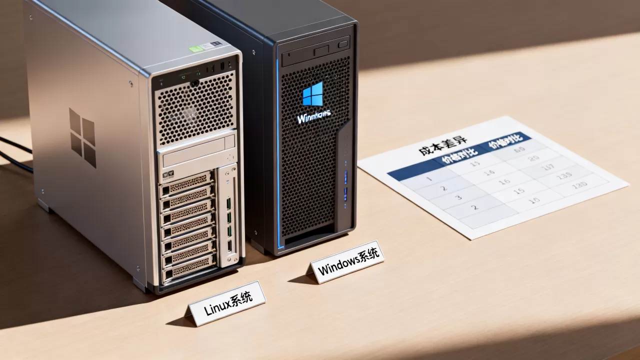 Linux系统和Windows系统云主机成本差异在哪，云服务器价格对比哪个更划算
