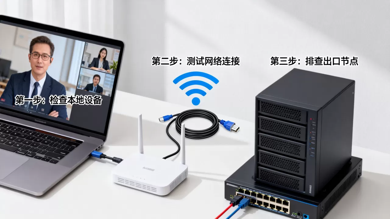 视频会议卡顿怎么排查?从本地到出口的排查顺序是什么 视频会议卡顿怎么排查?从本地到出口的排查顺序是什么