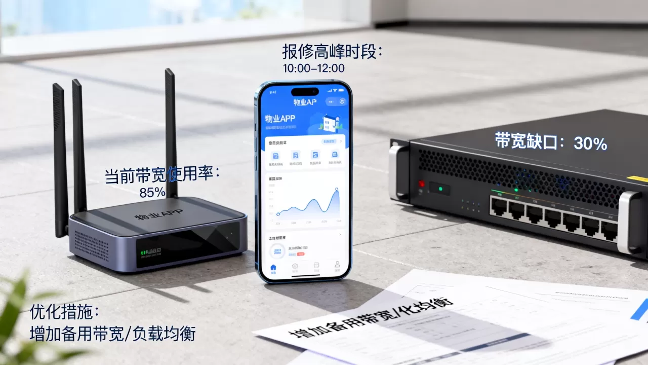 物业APP报修高峰的带宽缺口怎么补,高峰期网络卡顿如何解决 物业APP报修高峰的带宽缺口怎么补,高峰期网络卡顿如何解决