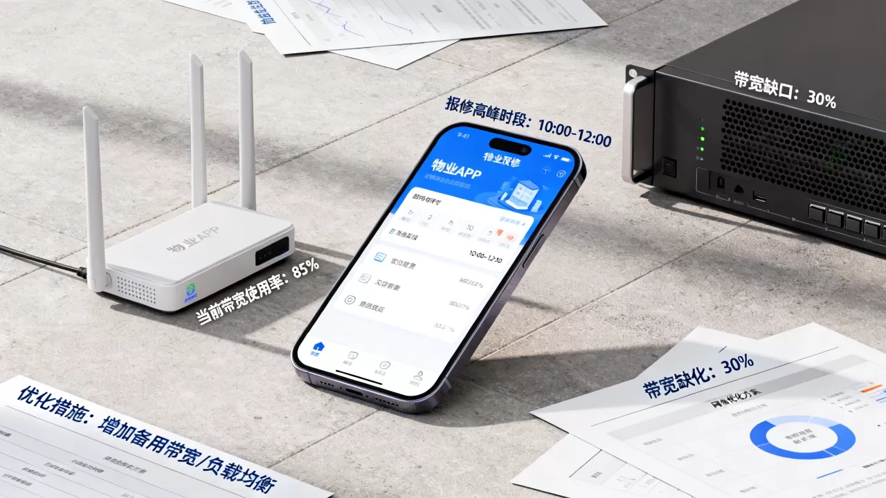 物业APP报修高峰的带宽缺口怎么补,高峰期网络卡顿如何解决 物业APP报修高峰的带宽缺口怎么补,高峰期网络卡顿如何解决