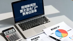 视频新闻加图文混合门户的费用估算方法是什么，大概需要多少钱？