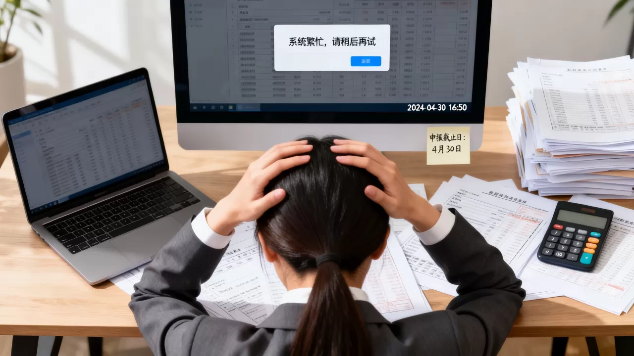 报税征期最后几天系统被挤爆怎么应对,申报截止日平台卡顿如何解决 报税征期最后几天系统被挤爆怎么应对,申报截止日平台卡顿如何解决