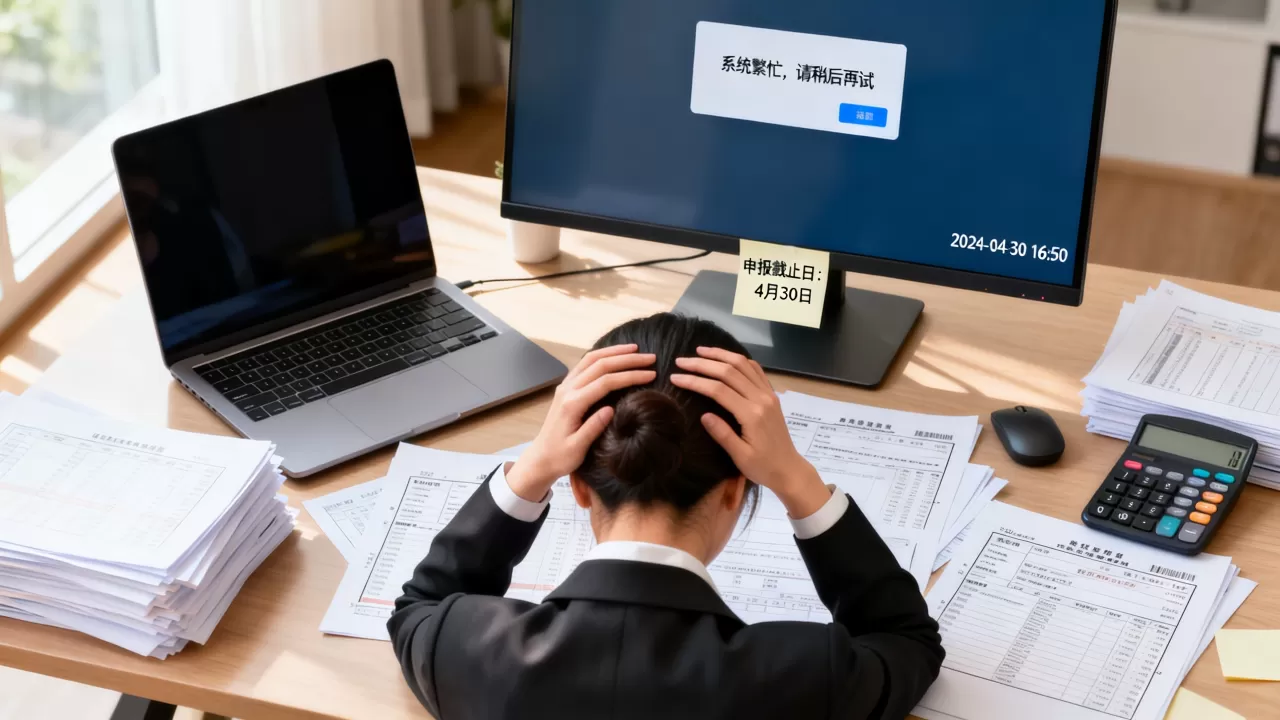 报税征期最后几天系统被挤爆怎么应对,申报截止日平台卡顿如何解决 报税征期最后几天系统被挤爆怎么应对,申报截止日平台卡顿如何解决