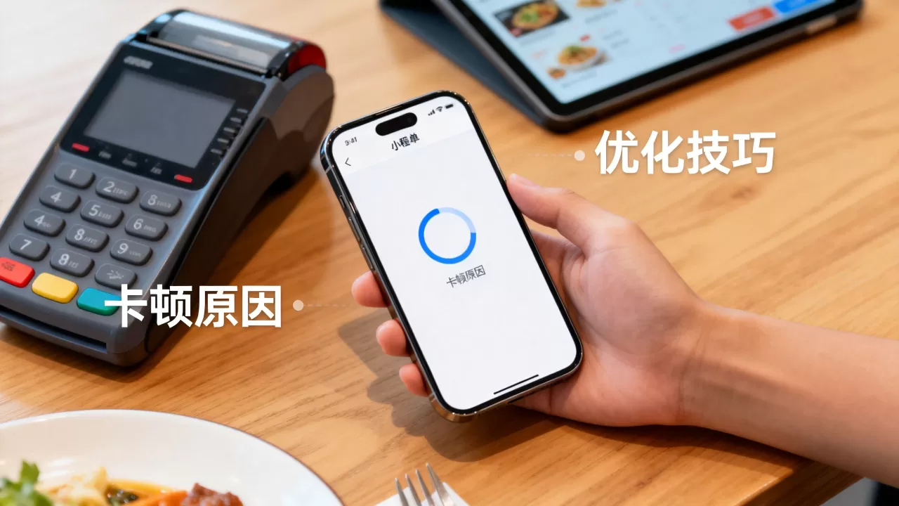 用餐高峰点单小程序卡顿怎么办?先别急着加机器,小程序卡顿原因及优化技巧 用餐高峰点单小程序卡顿怎么办?先别急着加机器,小程序卡顿原因及优化技巧