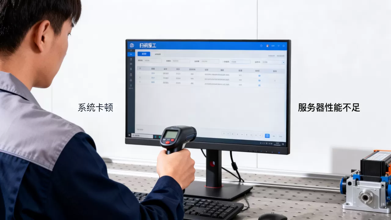 车间扫码报工系统卡顿怎么办,服务器性能跟不上如何解决 车间扫码报工系统卡顿怎么办,服务器性能跟不上如何解决