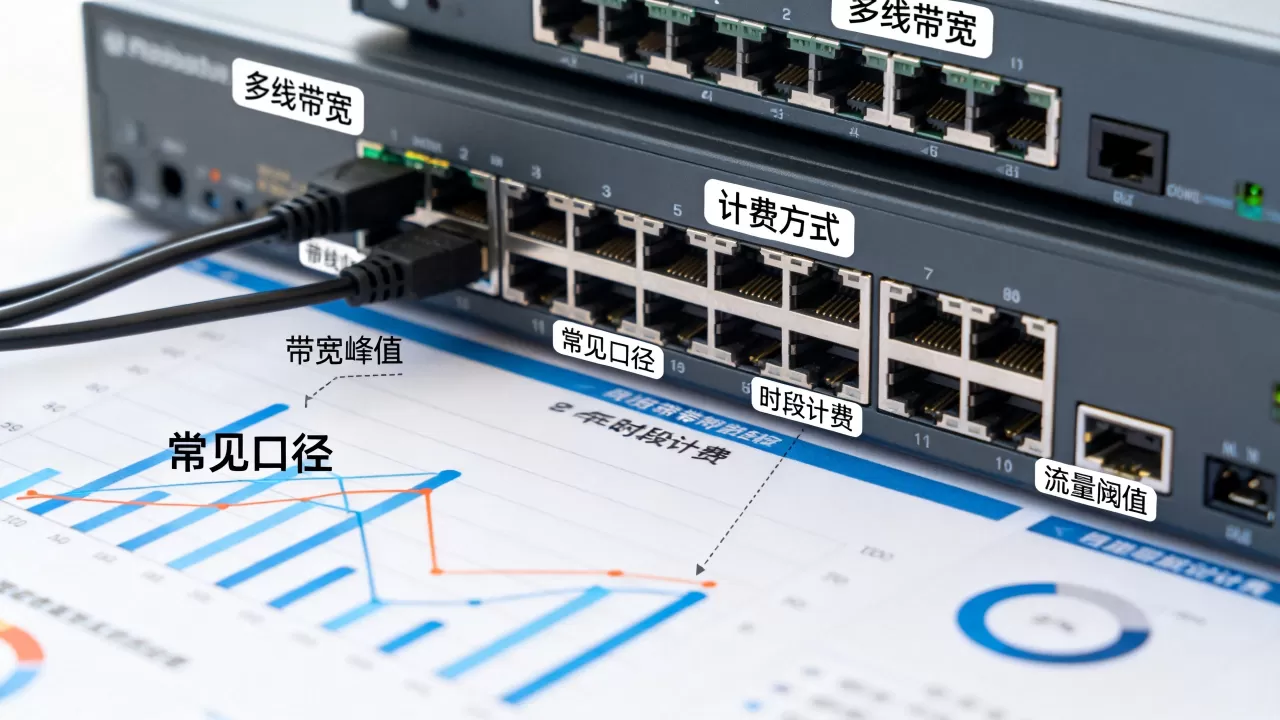 多线带宽计费方式里的常见口径