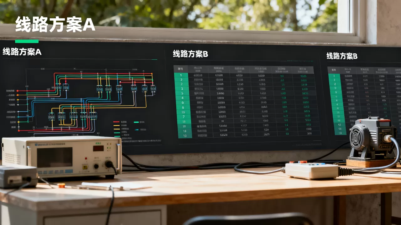 采购决策前对线路方案的横向比较 采购决策前对线路方案的横向比较