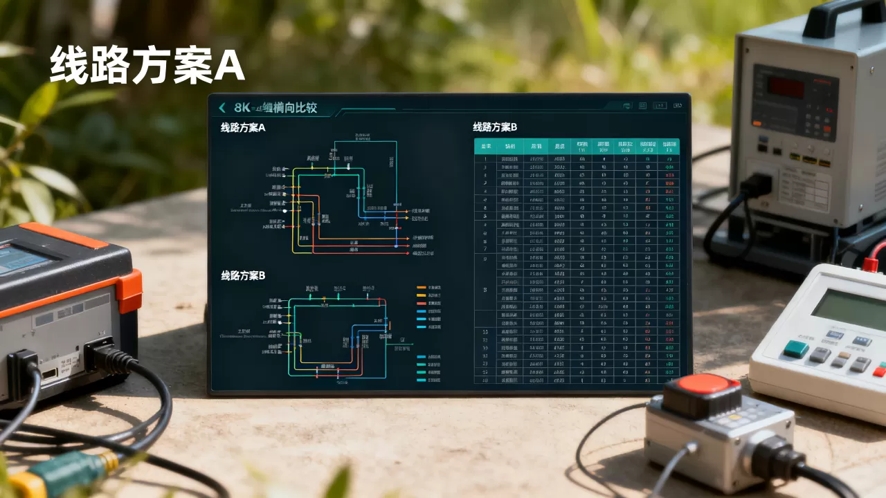 采购决策前对线路方案的横向比较 采购决策前对线路方案的横向比较