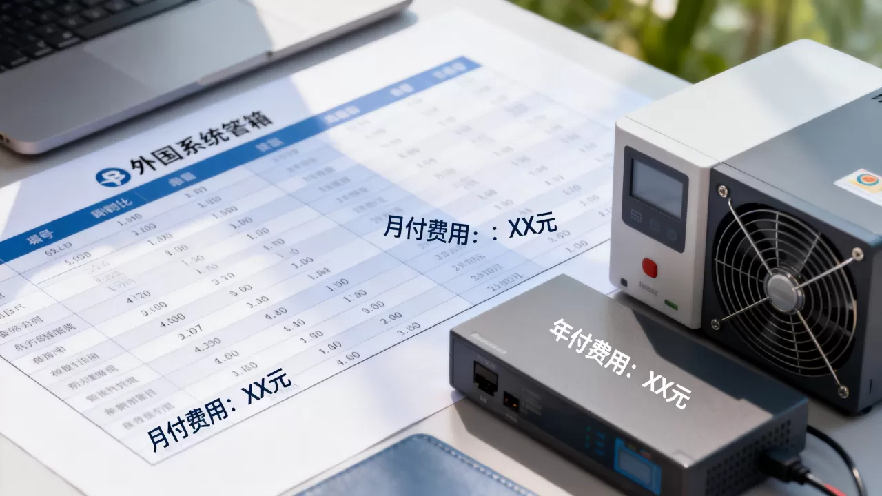 银行外围系统托管月付年付费用对比
