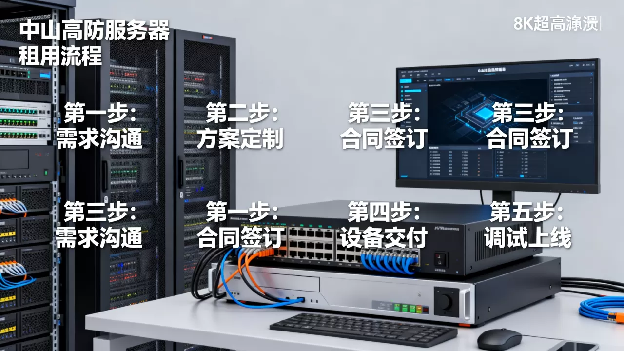 中山高防服务器租用流程怎么走，租用高防服务器有哪些步骤？