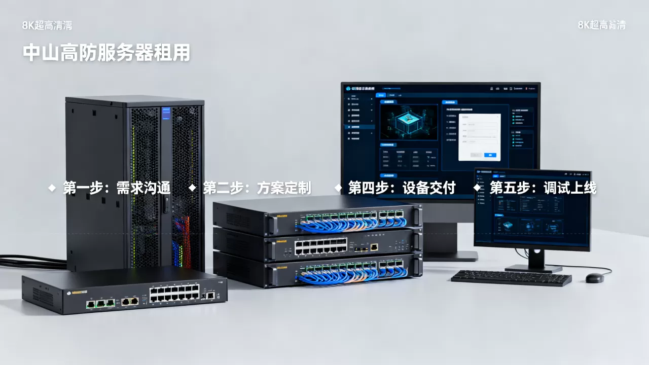 中山高防服务器租用流程怎么走，租用高防服务器有哪些步骤？