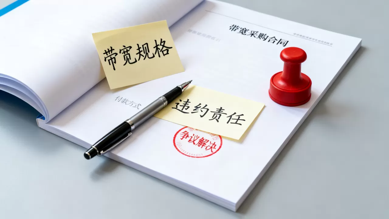 带宽采购合同里需要明确哪些条款？合同细节避坑指南