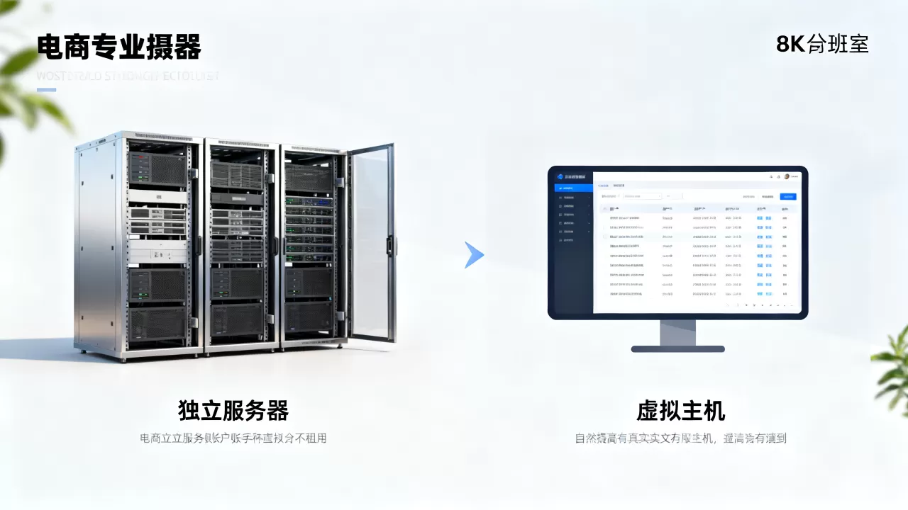 电商独立服务器与虚拟主机租用有什么区别