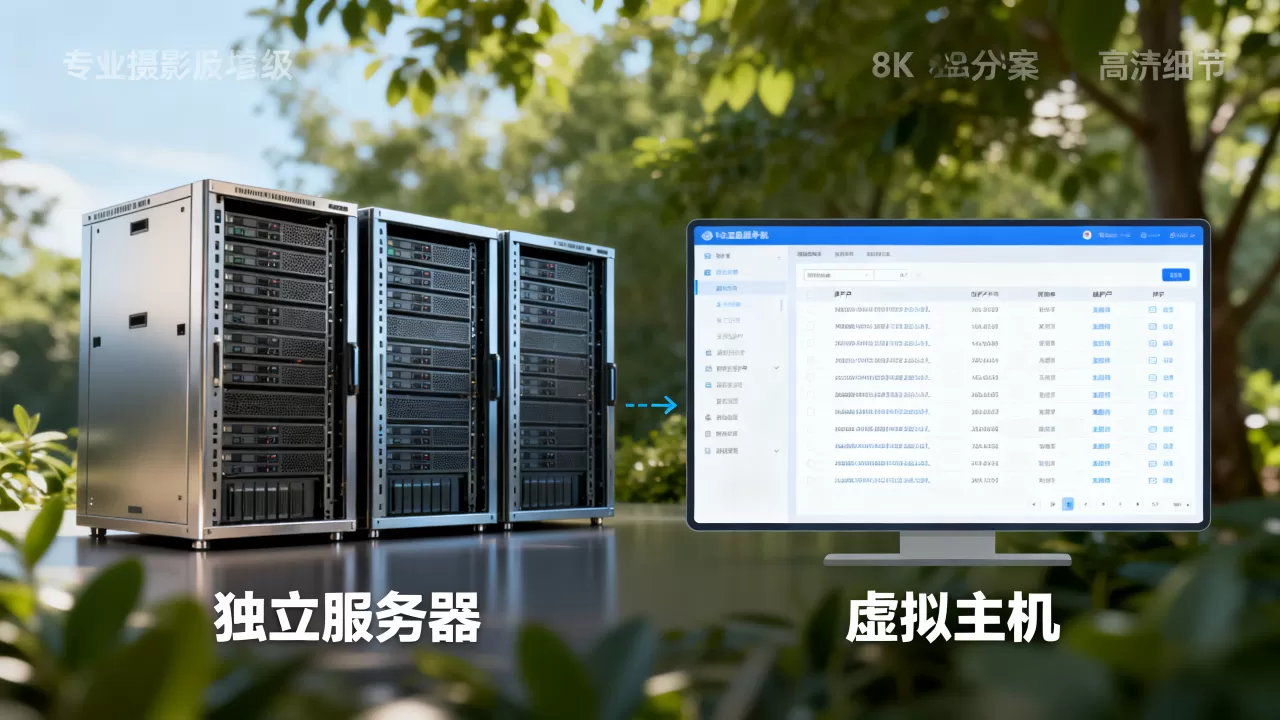 电商独立服务器与虚拟主机租用有什么区别