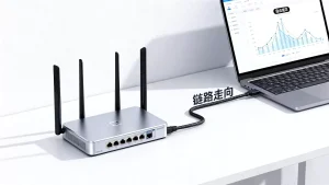 借助路由跟踪结果判断链路走向