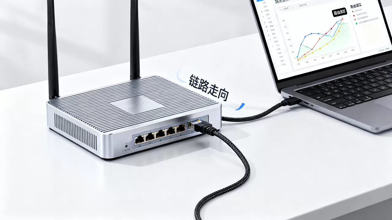 借助路由跟踪结果判断链路走向