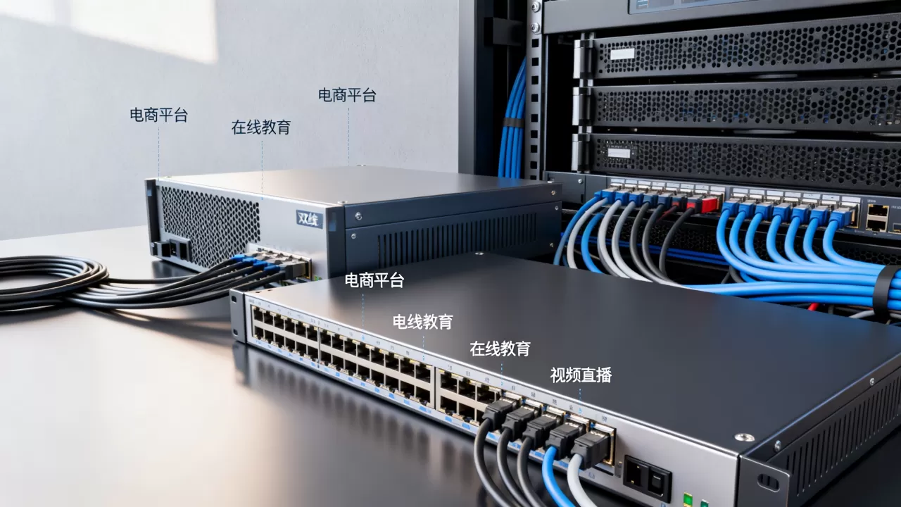 双线机房带宽适合承载哪些业务类型