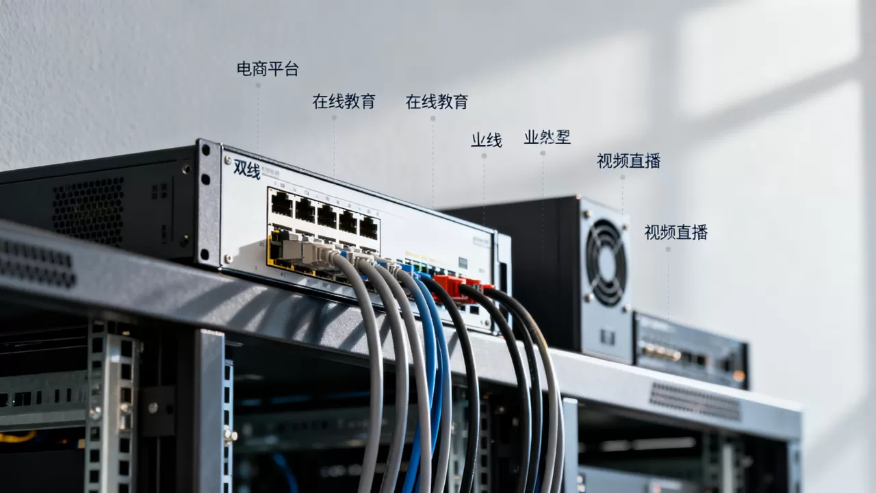 双线机房带宽适合承载哪些业务类型