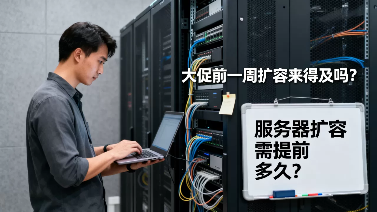 大促前一周才想起扩容服务器来得及吗，服务器扩容需要提前多久准备