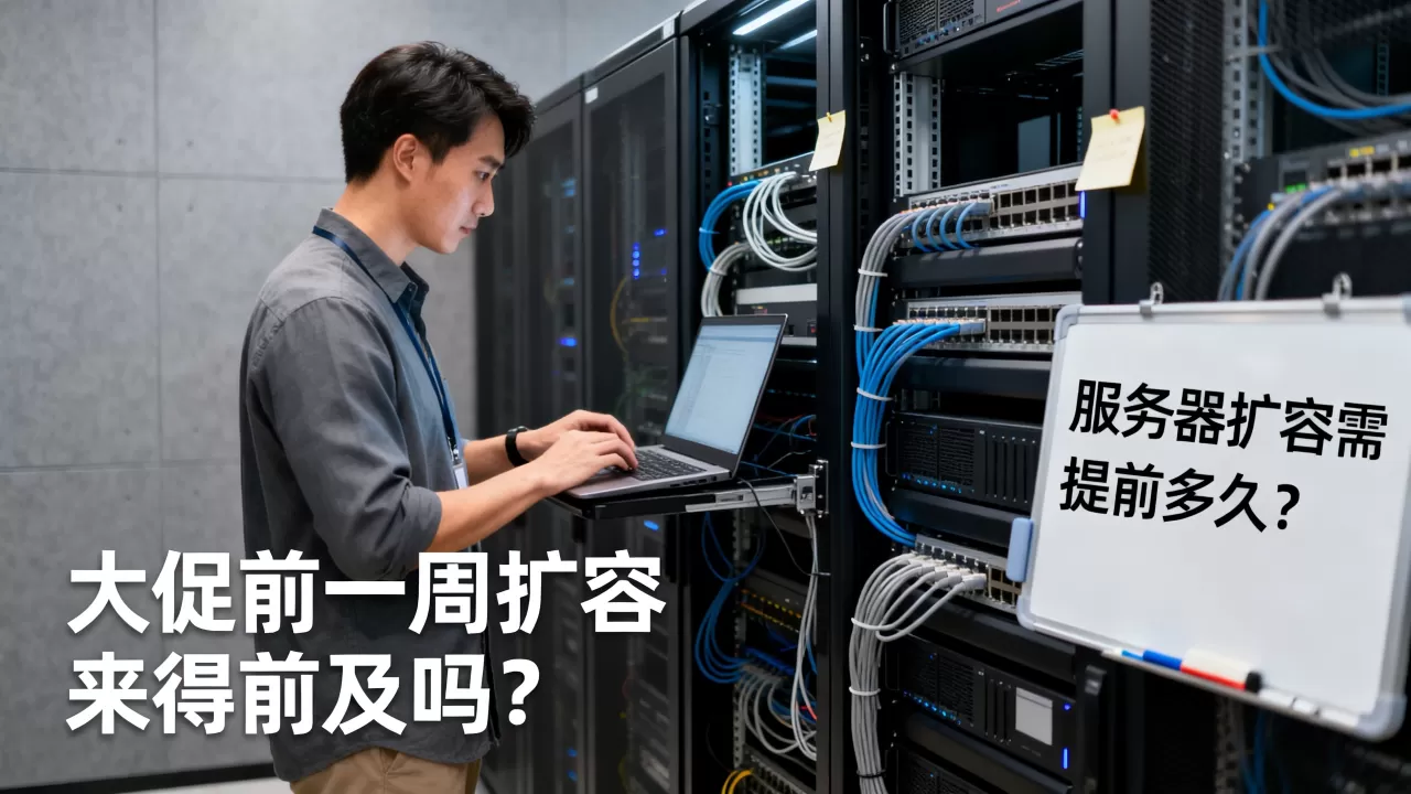 大促前一周才想起扩容服务器来得及吗，服务器扩容需要提前多久准备