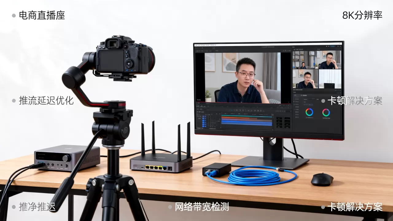 电商直播推流延迟问题怎么解决，直播画面卡顿优化方法