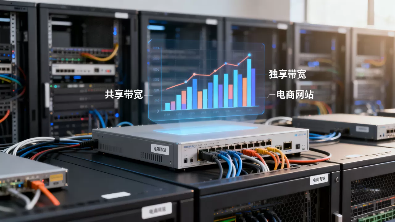 电商网站的共享带宽和独享带宽应该怎么选，有何区别