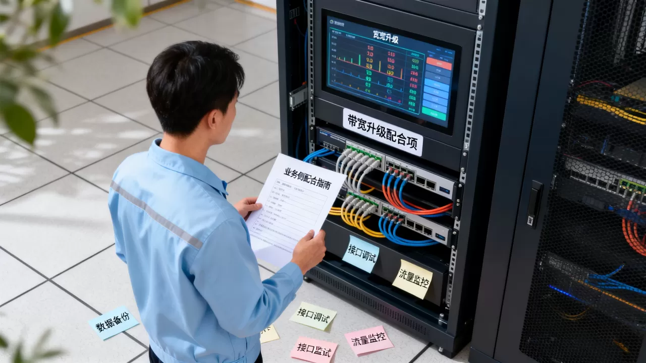 大带宽升级过程里业务侧需要配合什么?带宽升级业务配合项有哪些? 大带宽升级过程里业务侧需要配合什么?带宽升级业务配合项有哪些?