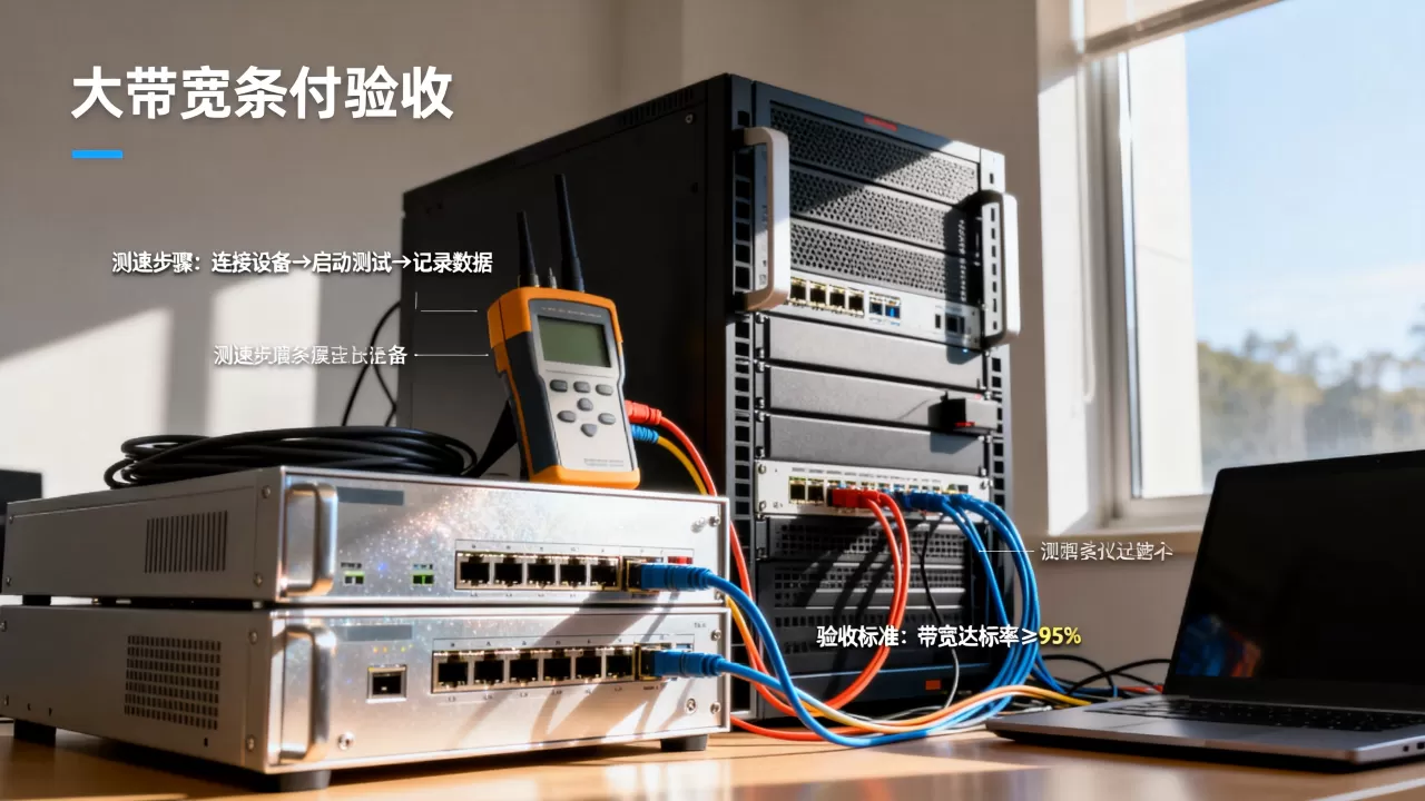 大带宽服务器交付时怎么验收带宽？测速方法和验收标准是什么？