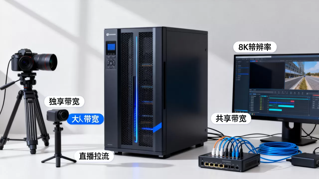 大带宽服务器跑直播拉流独享和共享有何区别？独享带宽更稳定吗？