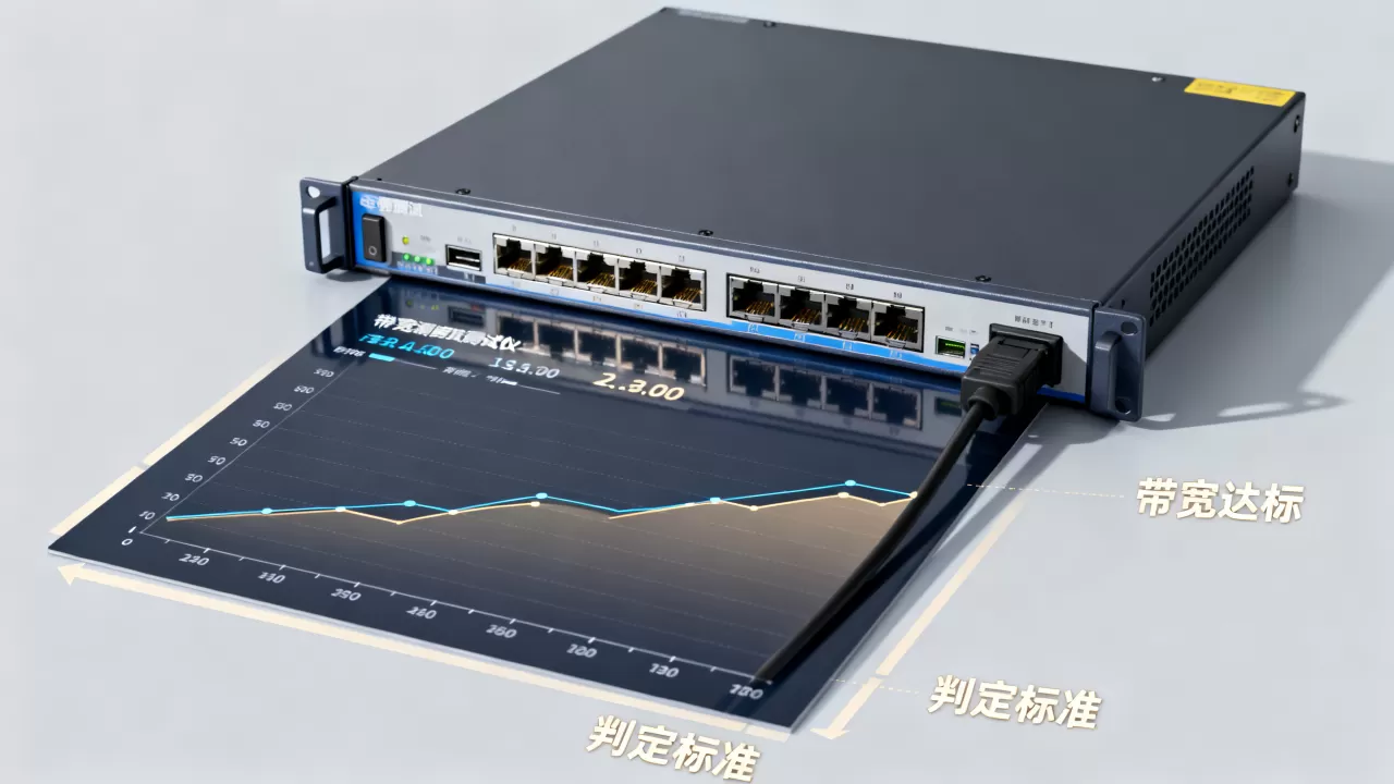 迁移验收里带宽部分的判定标准是什么，如何判断带宽达标？