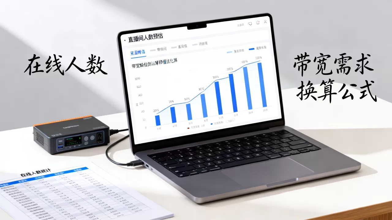 直播间人数预估和带宽峰值的关系怎么换算,在线人数如何计算带宽需求? 直播间人数预估和带宽峰值的关系怎么换算,在线人数如何计算带宽需求?