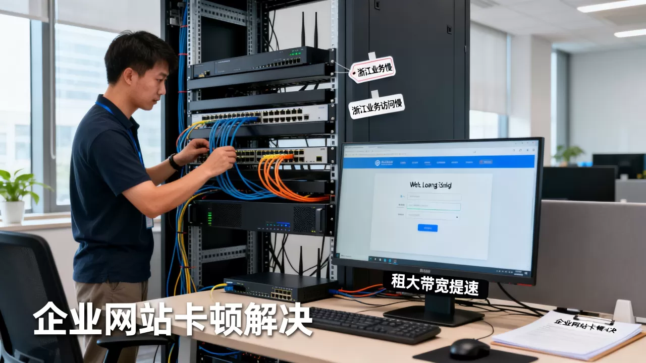 浙江业务访问慢租大带宽可以提速吗，企业网站卡顿怎么解决