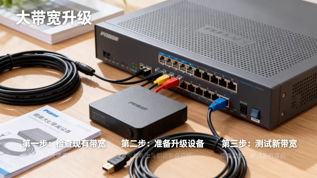 平滑升级大带宽的操作先后顺序是什么，有哪些关键步骤？