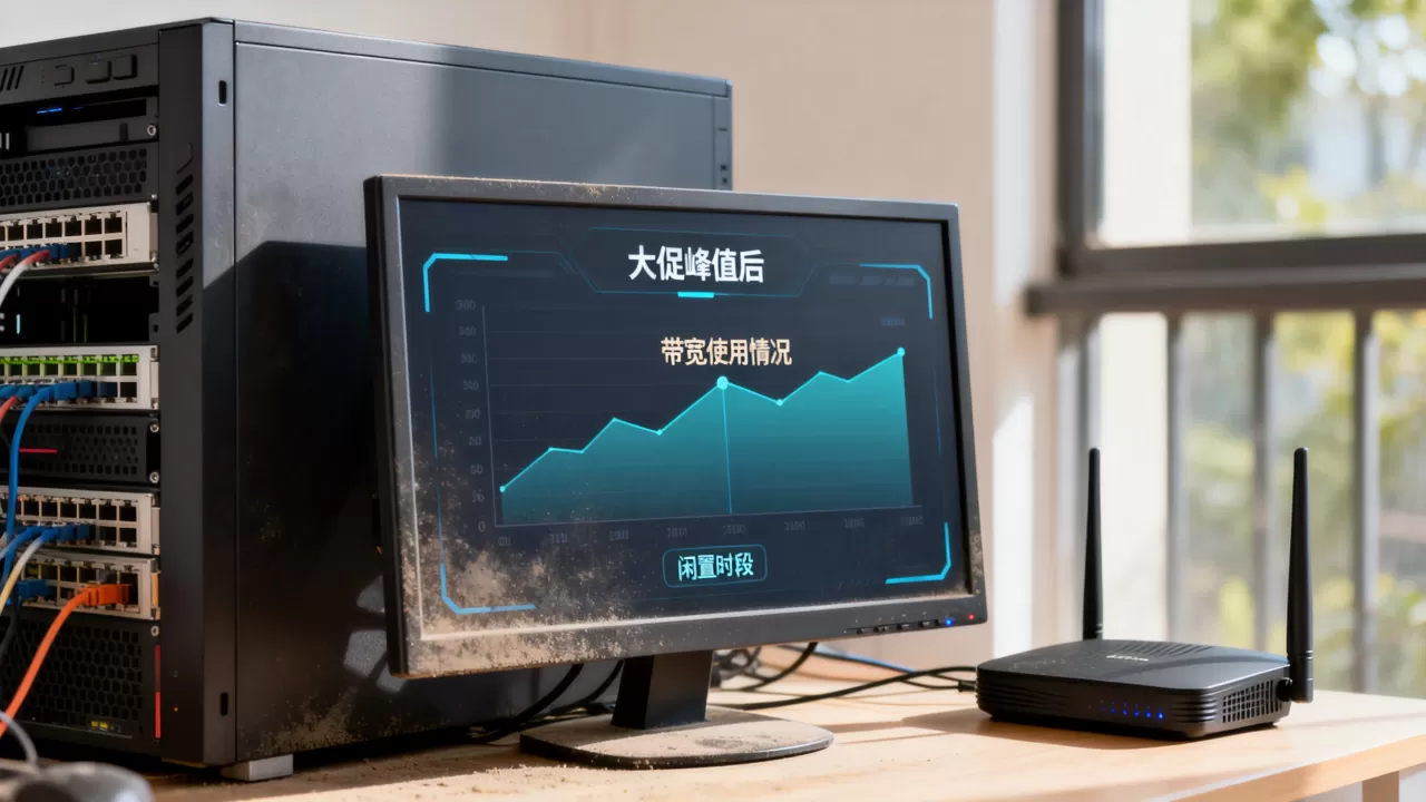 大促峰值过后买的带宽天天闲置,如何降低浪费? 大促峰值过后买的带宽天天闲置,如何降低浪费?
