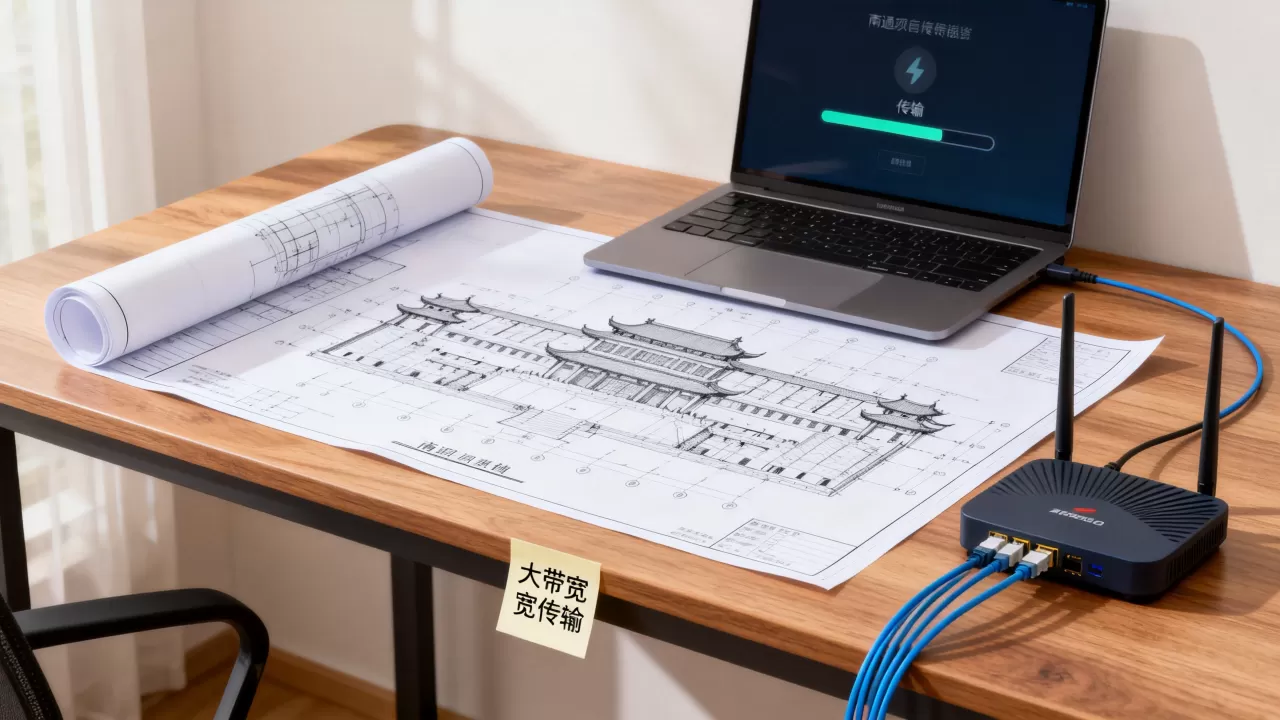 南通建筑图纸传输慢怎么办?租大带宽改善体验 南通建筑图纸传输慢怎么办?租大带宽改善体验