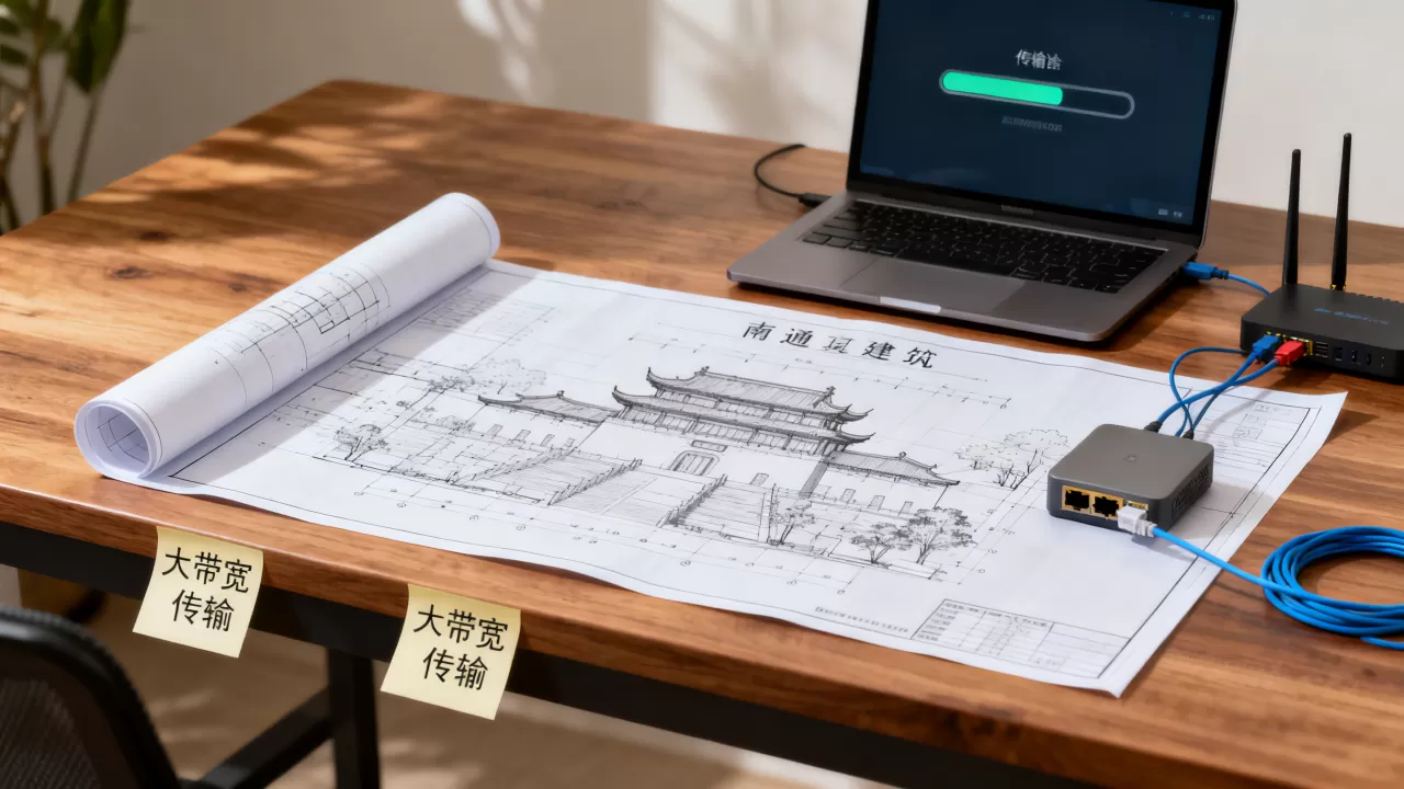 南通建筑图纸传输慢怎么办?租大带宽改善体验 南通建筑图纸传输慢怎么办?租大带宽改善体验