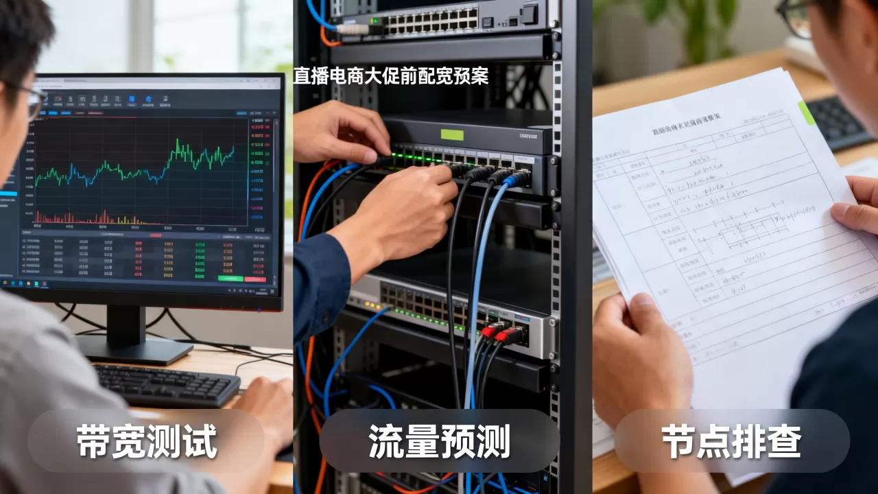 直播电商大促前带宽预案要覆盖哪几个环节,关键节点如何排查 直播电商大促前带宽预案要覆盖哪几个环节,关键节点如何排查
