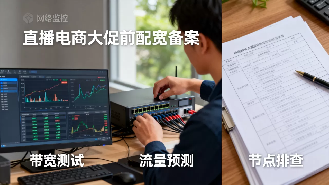直播电商大促前带宽预案要覆盖哪几个环节,关键节点如何排查 直播电商大促前带宽预案要覆盖哪几个环节,关键节点如何排查