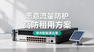 常州新能源出海官网遭恶意流量冲击怎么办，高防租用方案推荐