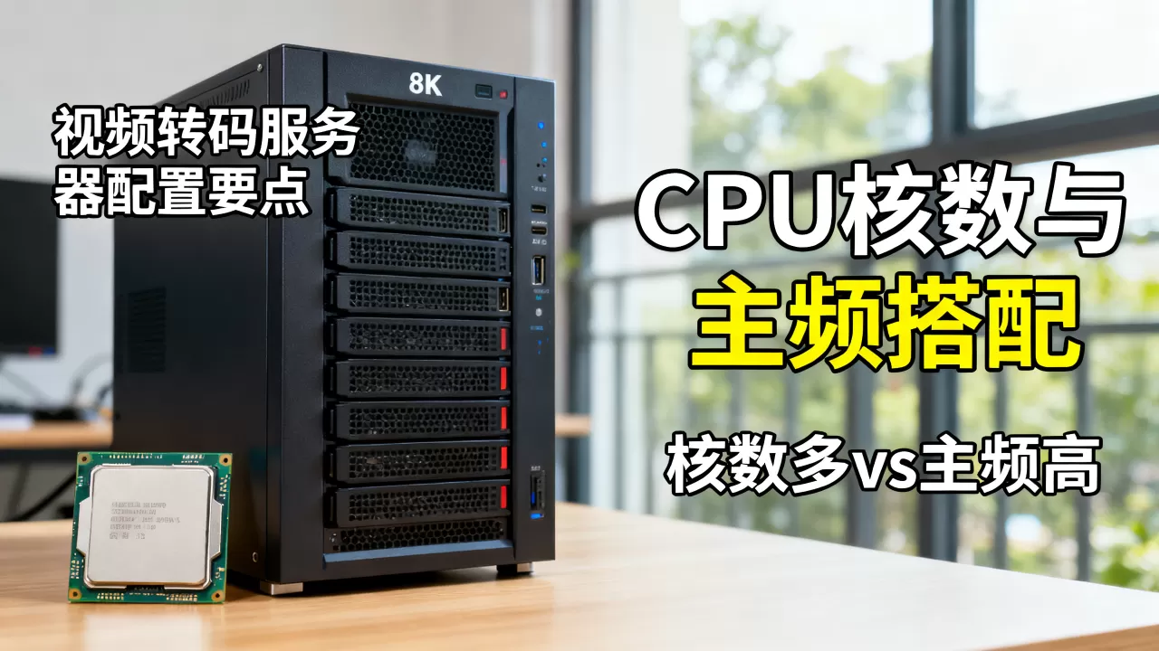 视频转码服务器的配置要点,CPU核数与主频怎么搭配,转码服务器CPU选核数多还是主频高? 视频转码服务器的配置要点,CPU核数与主频怎么搭配,转码服务器CPU选核数多还是主频高?