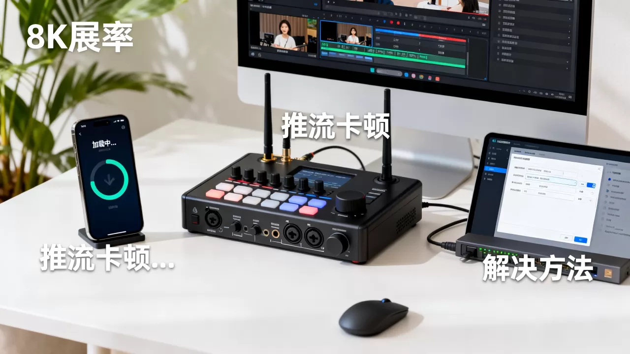 晚高峰推流卡顿观众一直刷加载圈怎么办，直播推流卡顿怎么解决？