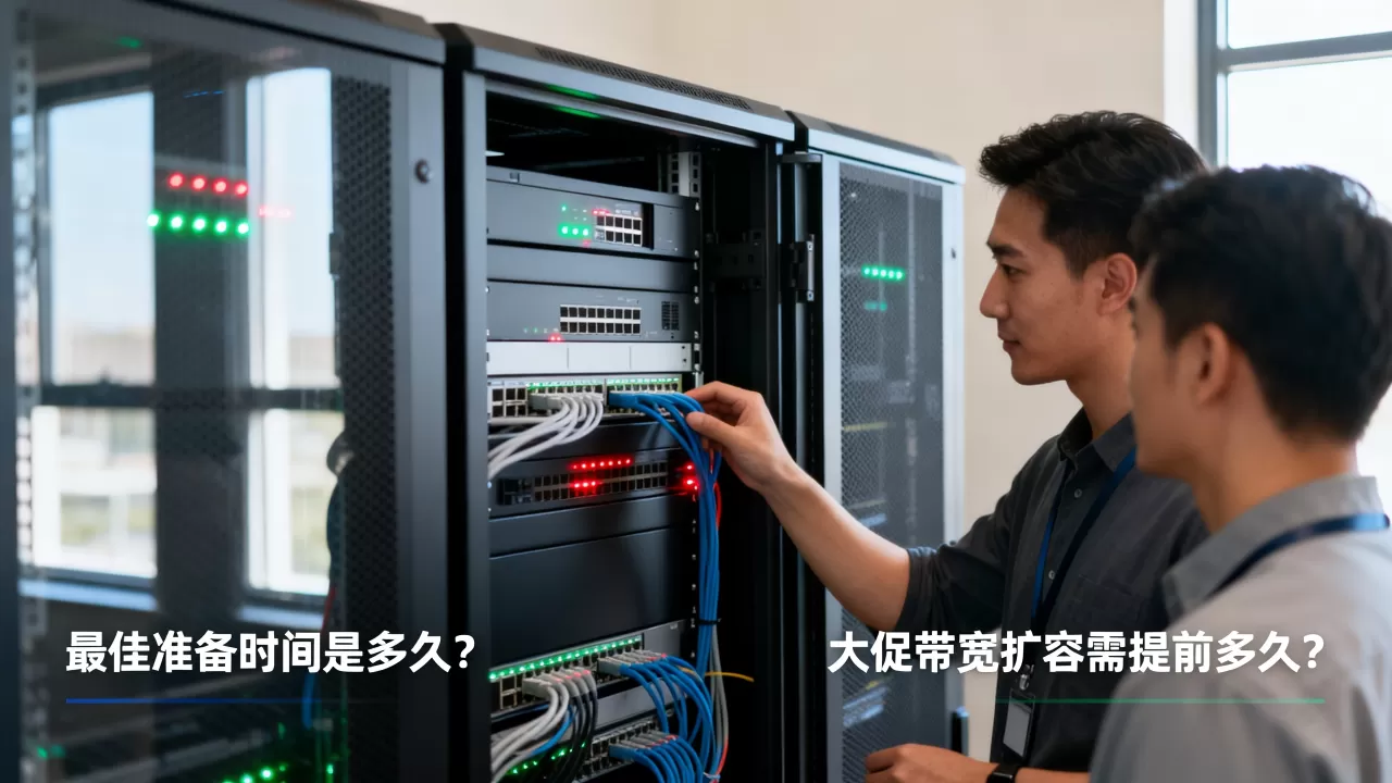 大促期间带宽扩容该提前多久准备?,电商大促前带宽扩容最佳时间要多久? 大促期间带宽扩容该提前多久准备?,电商大促前带宽扩容最佳时间要多久?