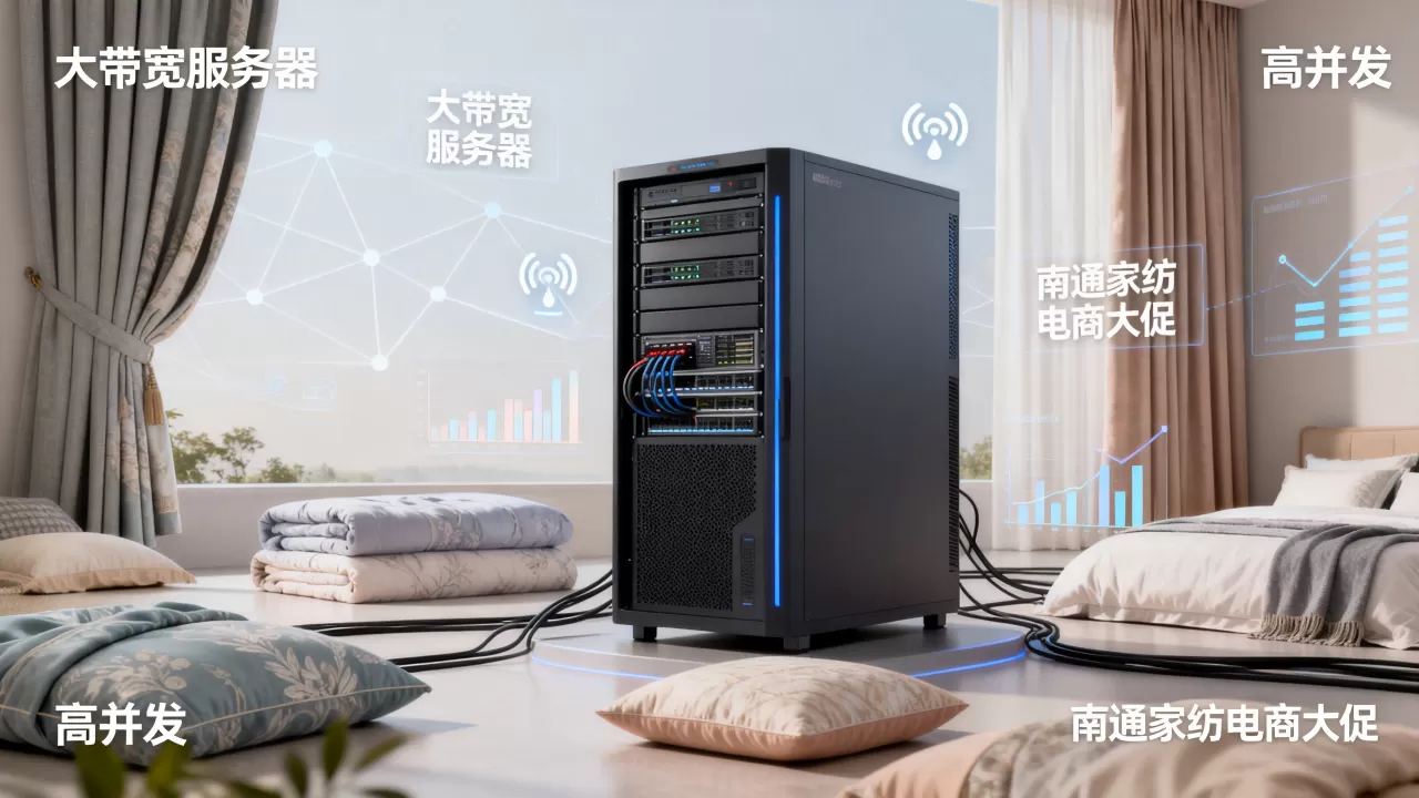 南通家纺电商大促流量暴增怎么租大带宽服务器?扛住高并发秘诀 南通家纺电商大促流量暴增怎么租大带宽服务器?扛住高并发秘诀