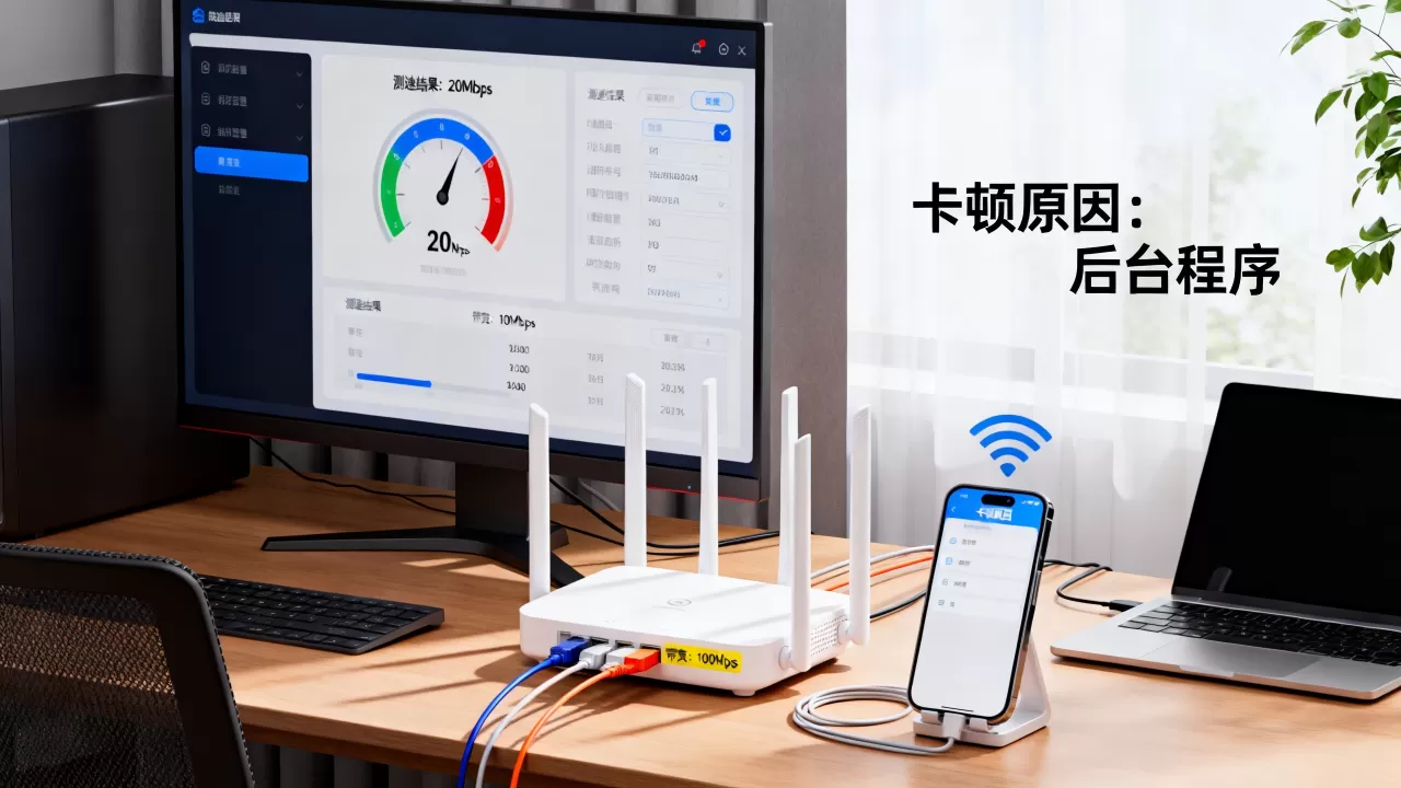 带宽明明够用为什么测速上不去，网速慢卡顿怎么解决？