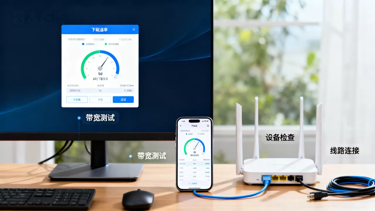 大带宽实测下载速率偏低怎么办,下载速度不达标原因排查定位 大带宽实测下载速率偏低怎么办,下载速度不达标原因排查定位