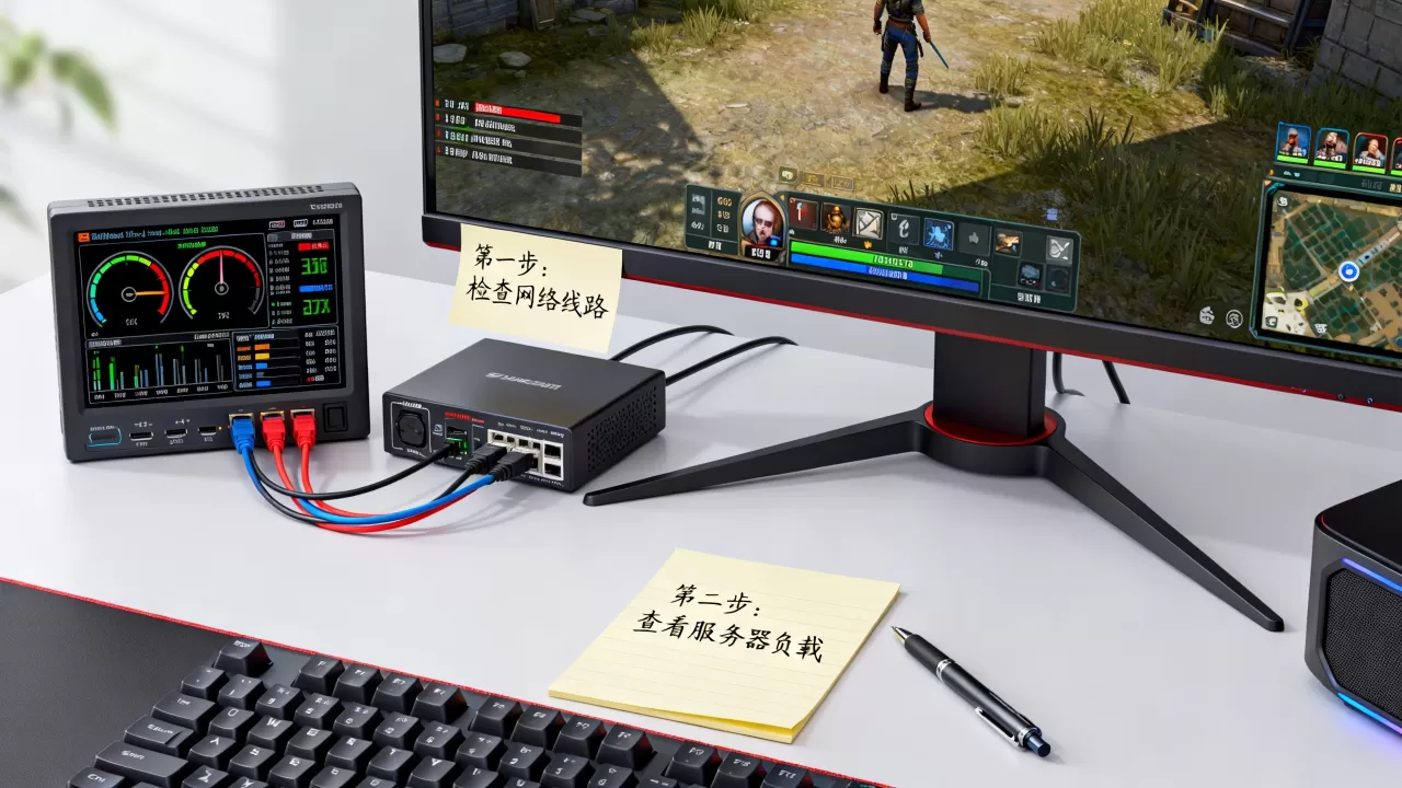 玩家喊卡是先查线路还是查服务器负载？，游戏卡顿怎么排查