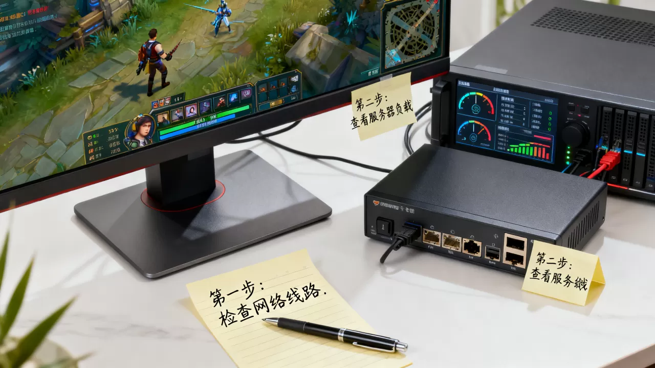 玩家喊卡是先查线路还是查服务器负载？，游戏卡顿怎么排查