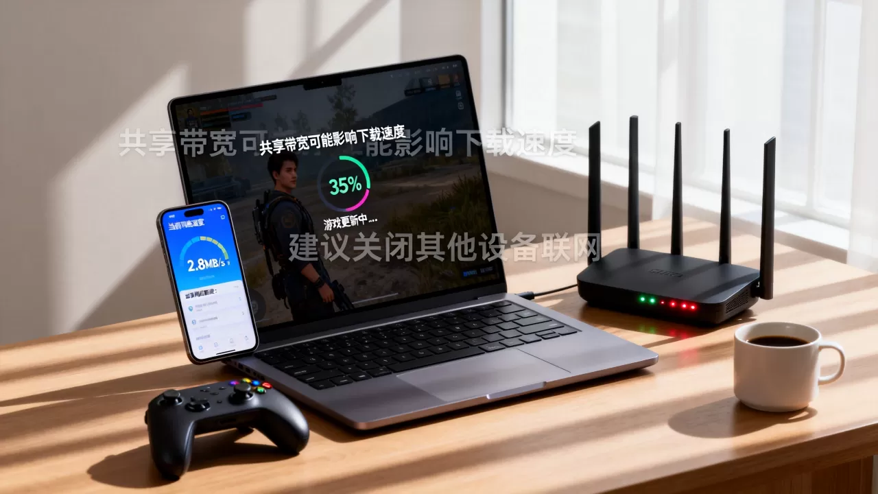 共享带宽会不会拖累游戏更新下载？，游戏更新下载慢怎么办？