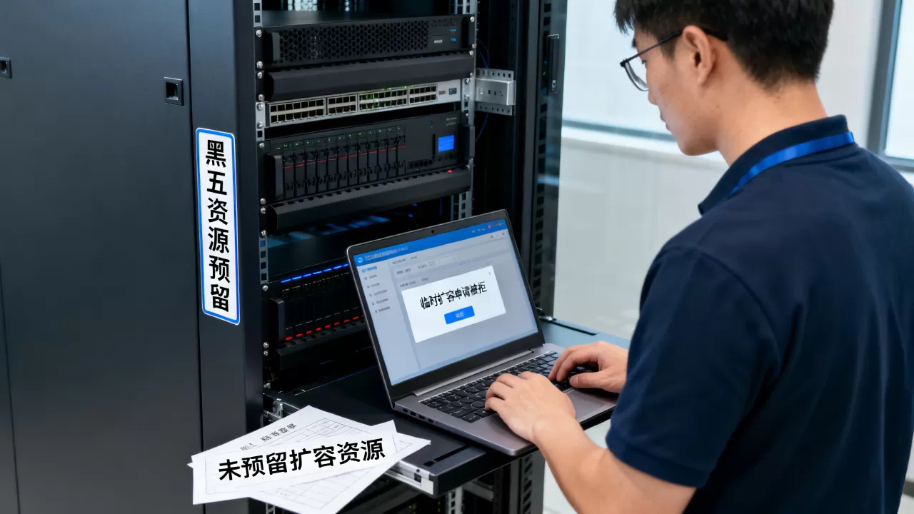 黑五前夜临时扩容被拒才想起没预留资源 黑五前夜临时扩容被拒才想起没预留资源
