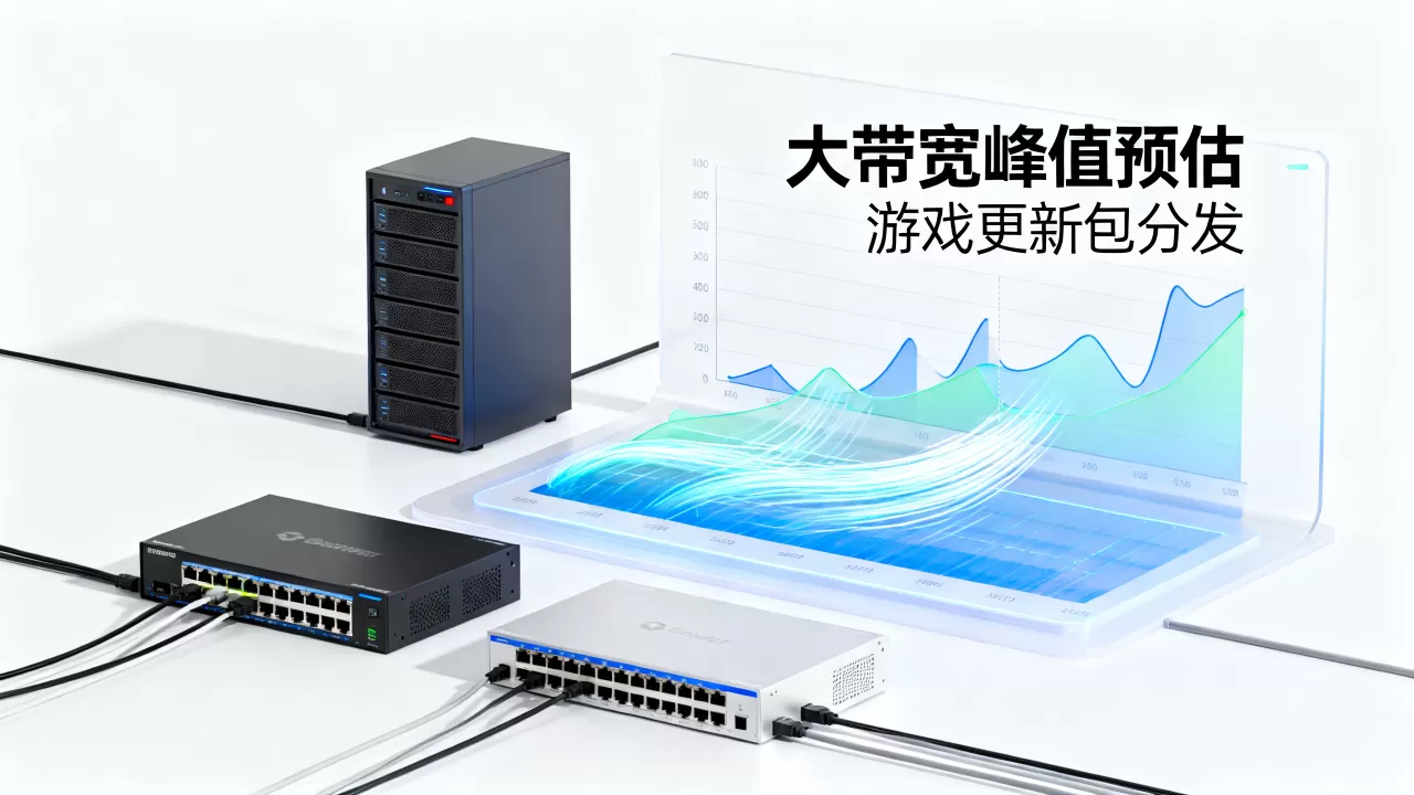 游戏客户端更新包分发的大带宽峰值怎么预估